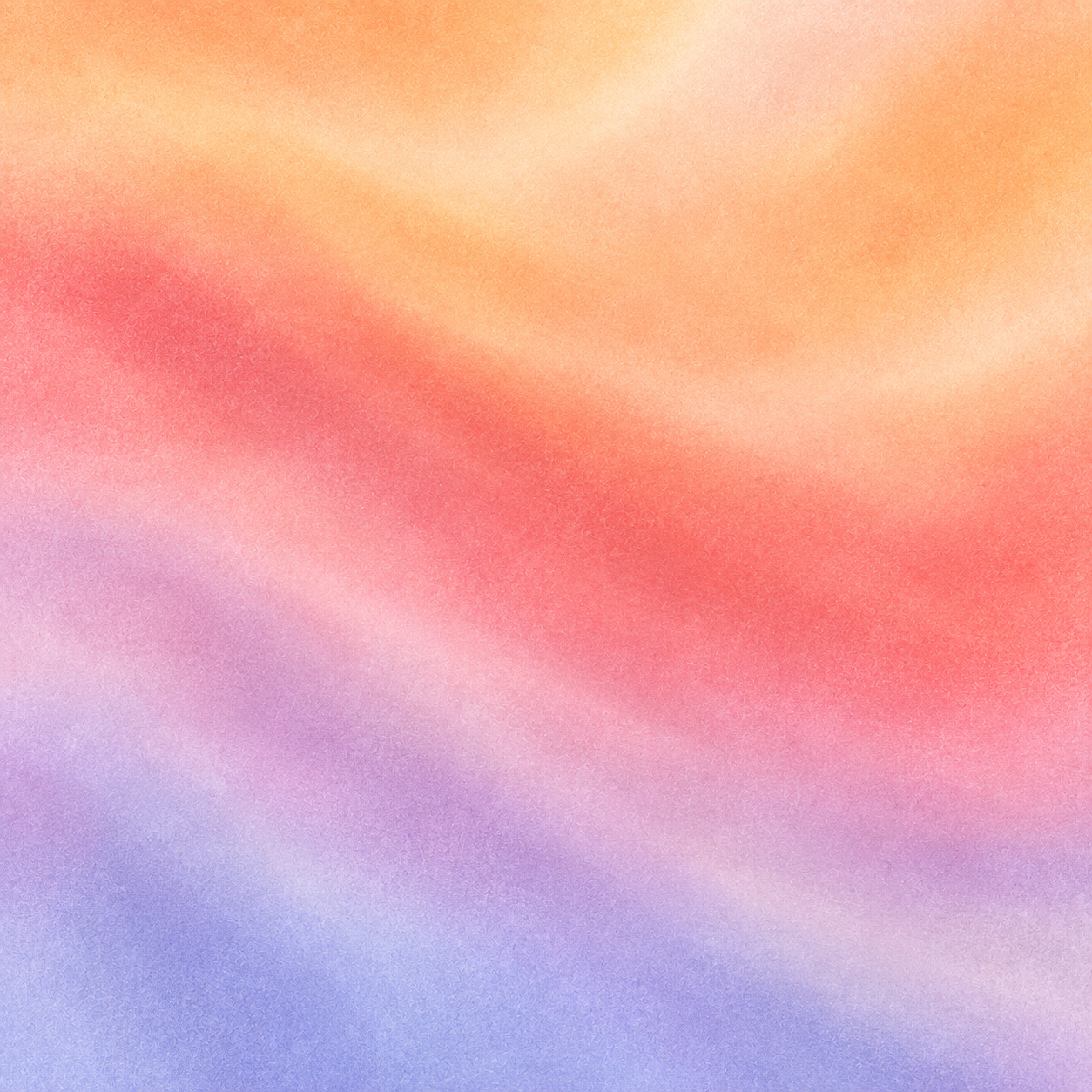 A softly shaded, grainy color field blending peach, coral, and lavender.